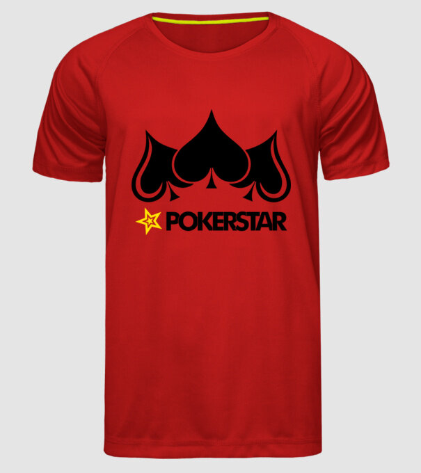 Pokerstar 2 model roșu pe tricou