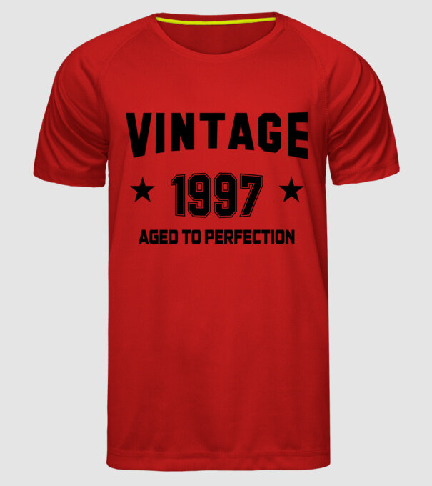 Vintage - 1997 model roșu pe tricou