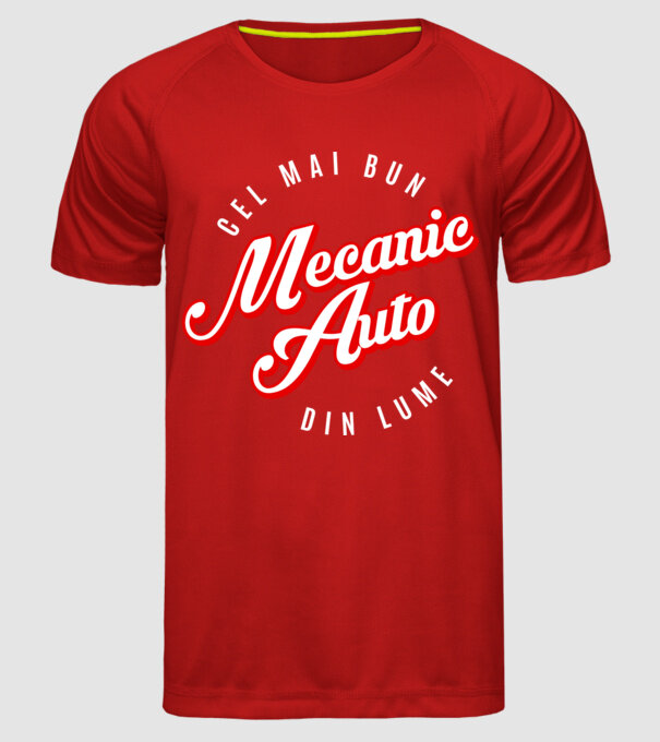 Cel mai bun MECANIC AUTO din lume model roșu pe tricou