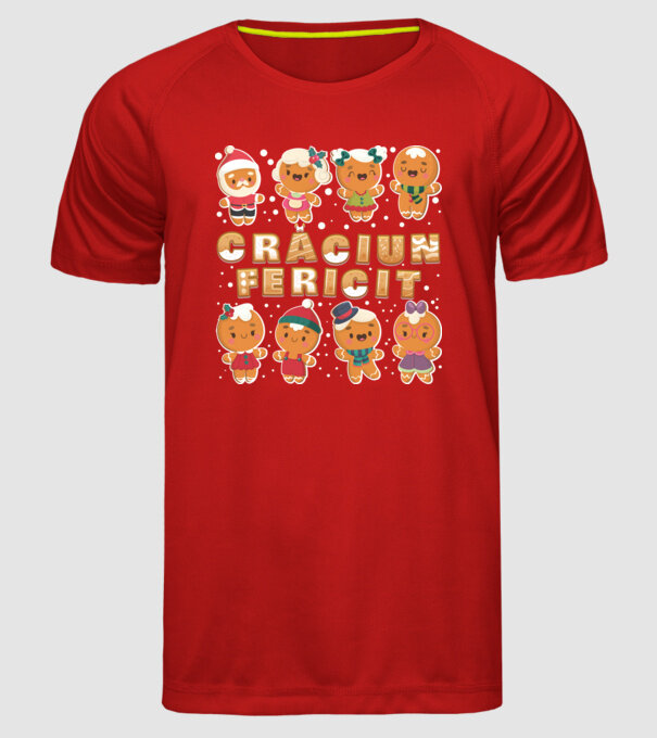 crăciun Fericit model roșu pe tricou