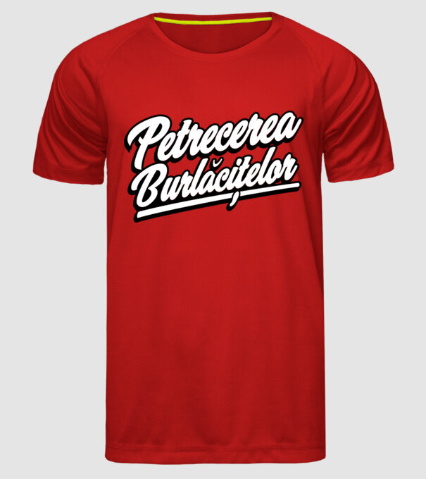 petrecerea burlăcițelor model roșu pe tricou