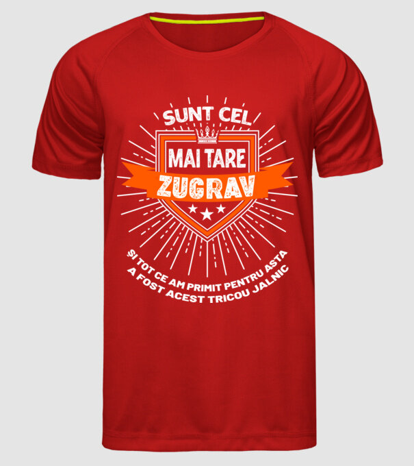 Sunt cel mai tare zugrav și tot ce am primit pentru asta a fost acest tricou jalnic model roșu pe tricou