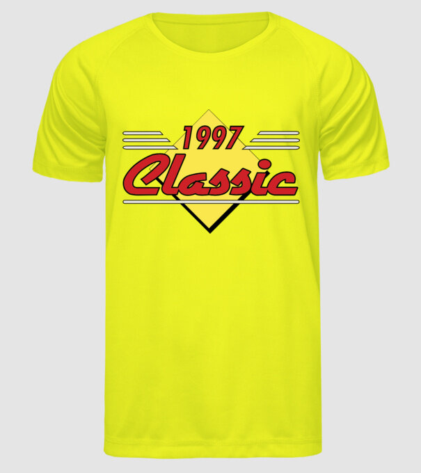 Classic - 1997 model galben neon pe tricou