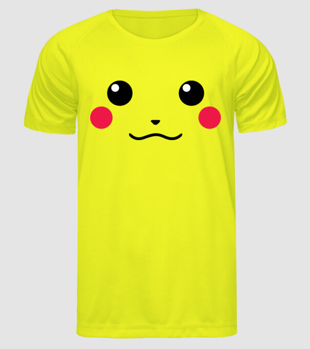 Pikachu model galben neon pe tricou