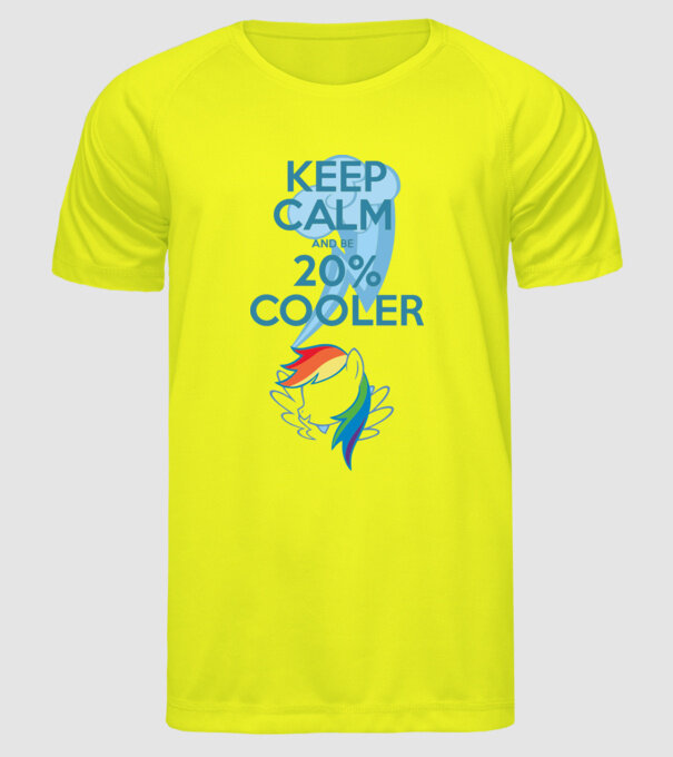 Rainbow Dash model galben neon pe tricou