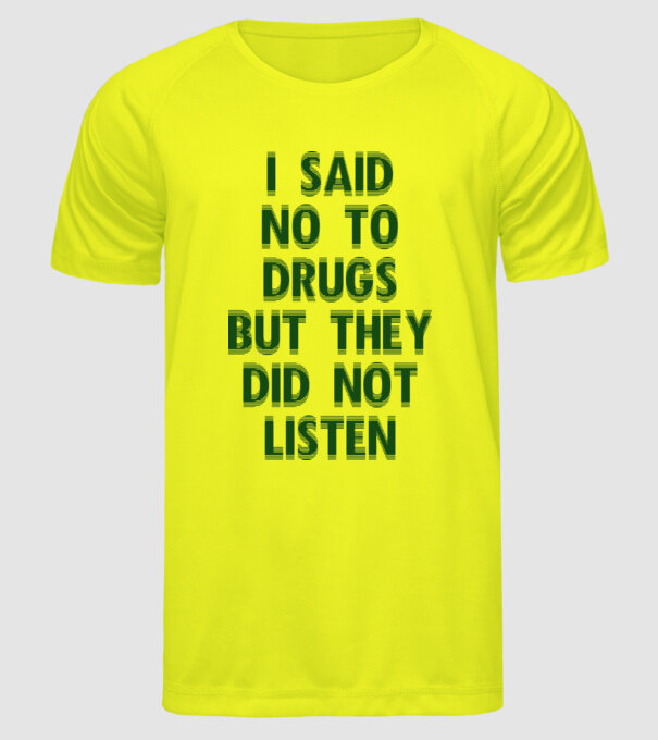 Say no... model galben neon pe tricou