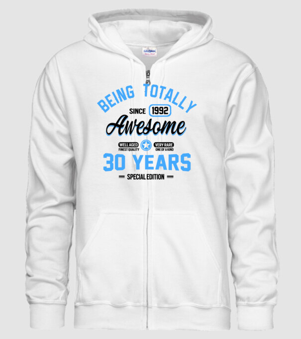 30 years of being totally awesome model alb pe tricou