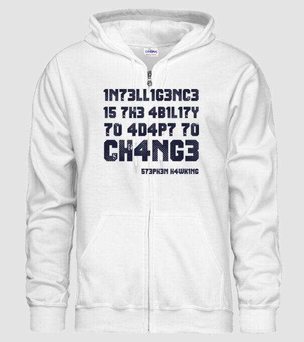 573PH3N H4WK1NG model alb pe tricou