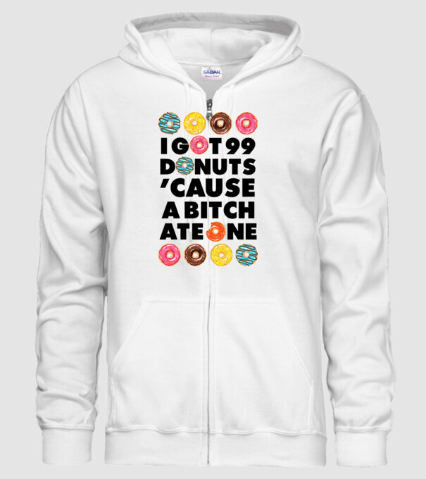 A bitch eat one model alb pe tricou