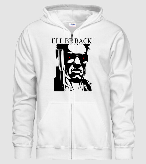 A Terminátor model alb pe tricou
