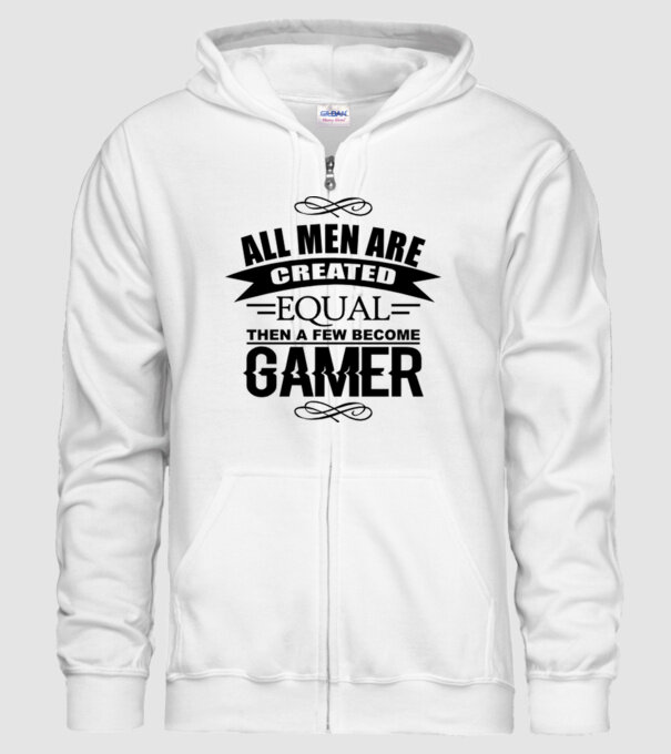 All men are created equal... model alb pe tricou