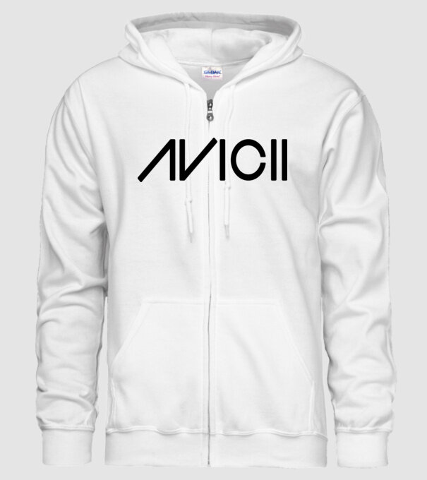 Avicii Logo model alb pe tricou