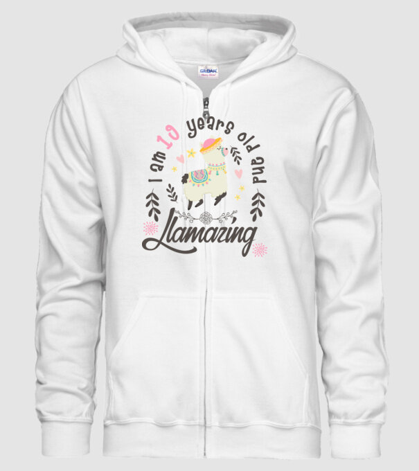 Birthday Llamazing 19 years old model alb pe tricou