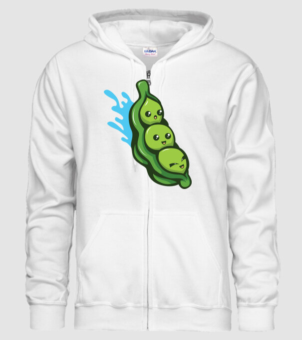 Mazăre model alb pe tricou