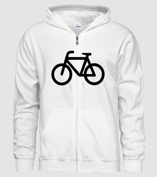 Bicicletă model alb pe tricou