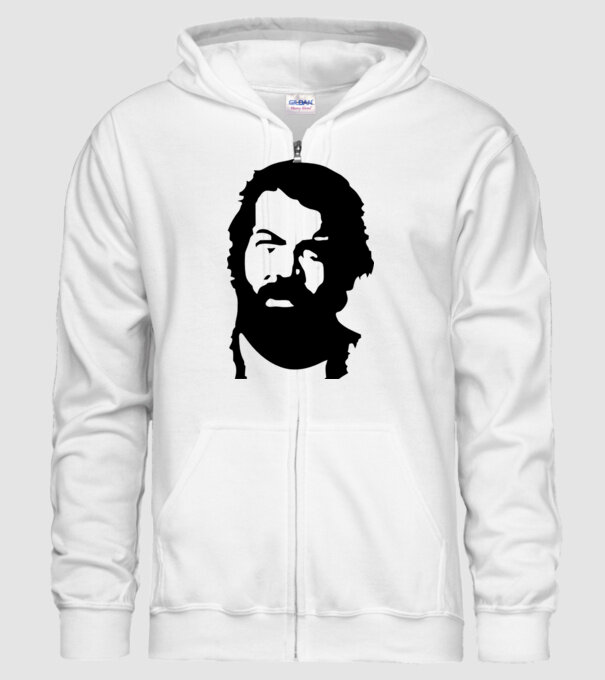 Bud Spencer model alb pe tricou