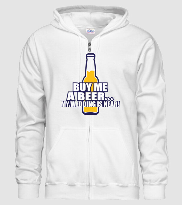 buy me a beer model alb pe tricou