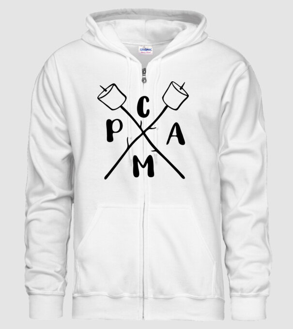 Camp marshmallow model alb pe tricou