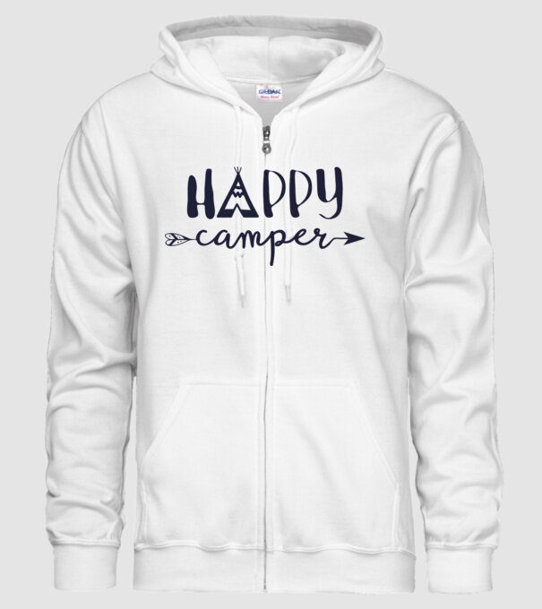 Camper tepee model alb pe tricou