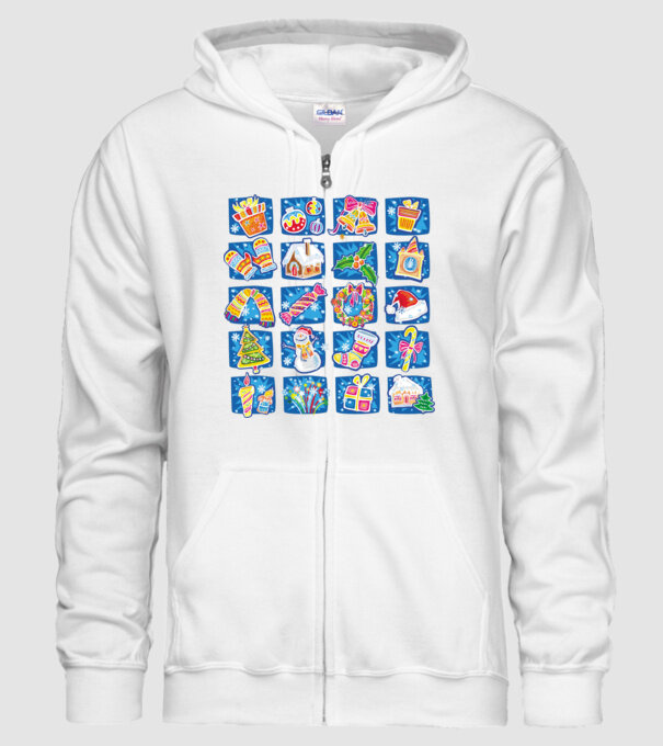 Christmas mix 2 model alb pe tricou