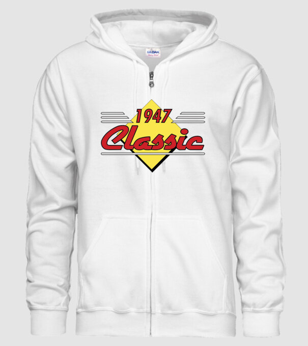 Classic - 1947 model alb pe tricou