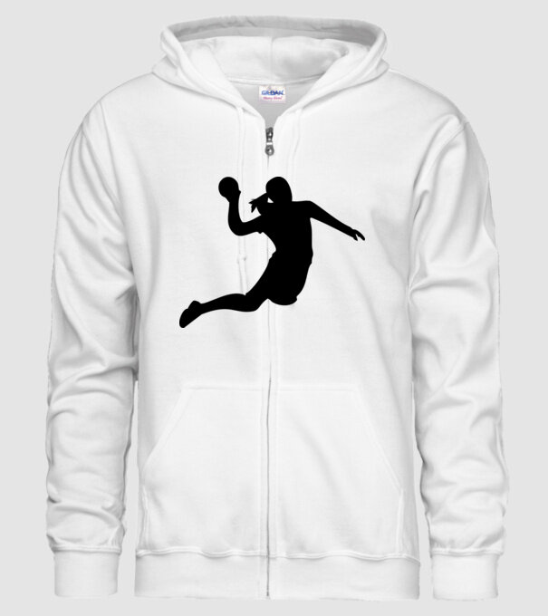 handbal fată model alb pe tricou