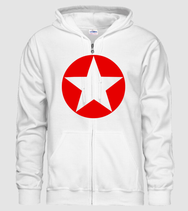 stea model alb pe tricou