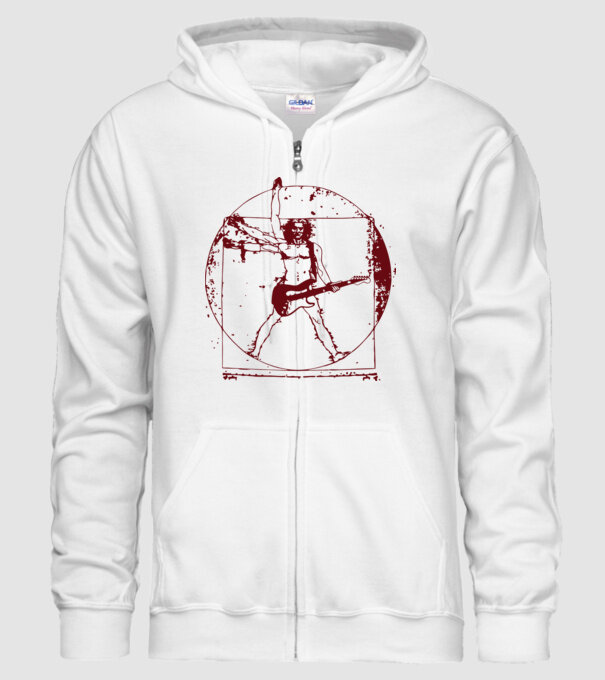 Davinci guitar model alb pe tricou