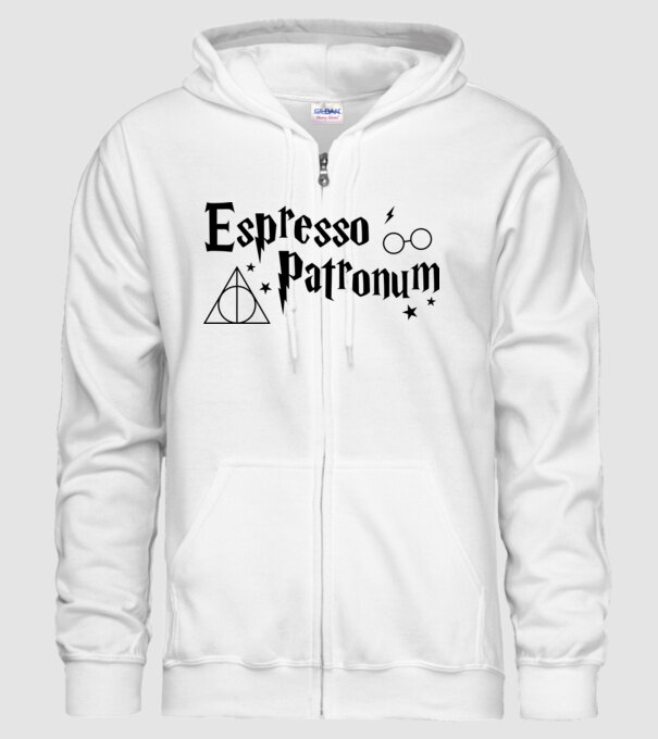 Espresso patronum model alb pe tricou