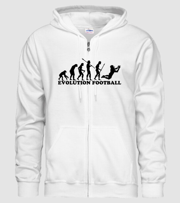 Evolution of football model alb pe tricou