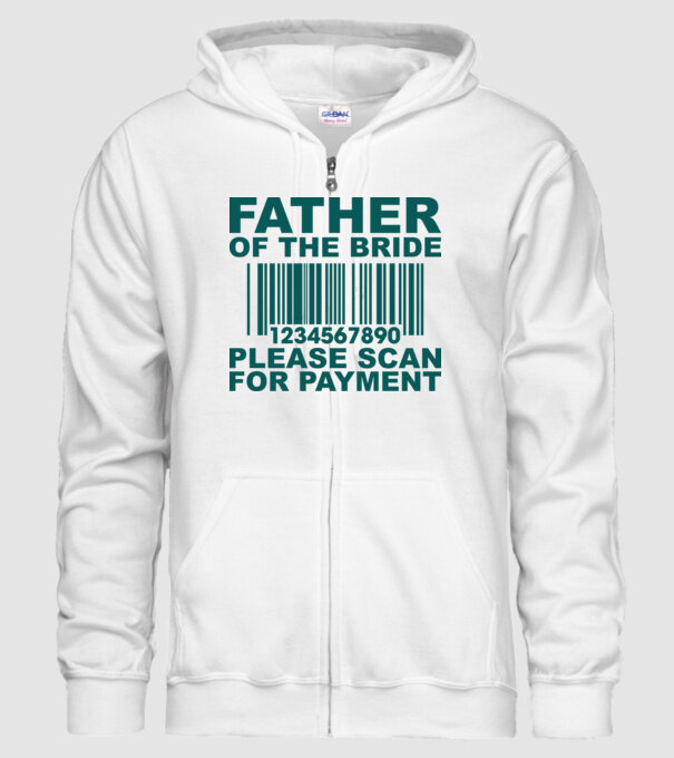 Father of the bride model alb pe tricou