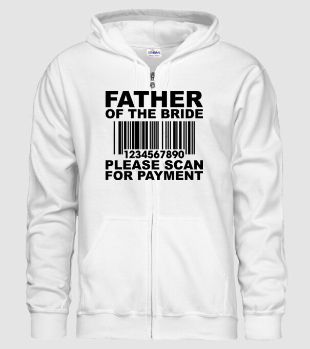 Father of the bride model alb pe tricou