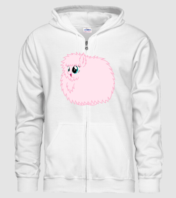 Fluffle Puff model alb pe tricou