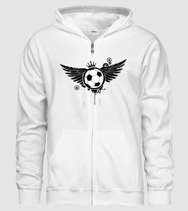 Aripă fotbal model alb pe tricou