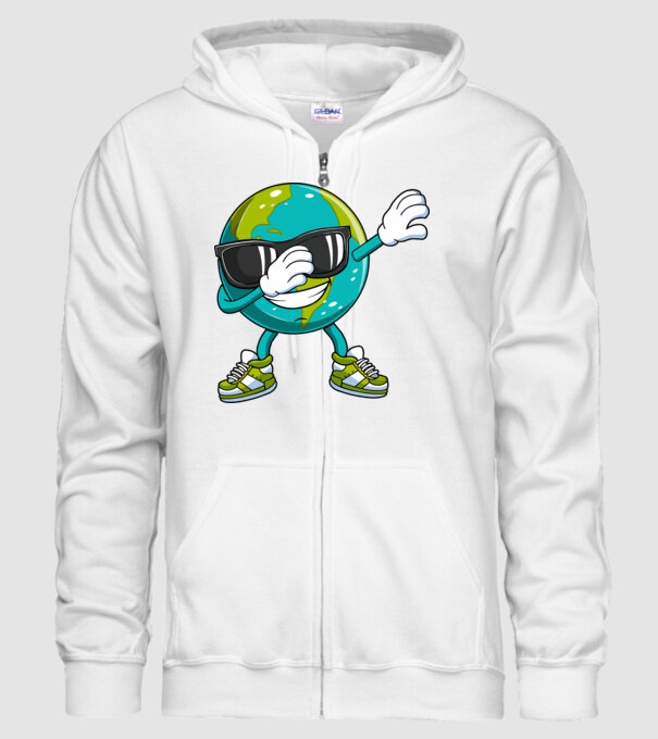 Pământ DAB Ziua Pământului model alb pe tricou