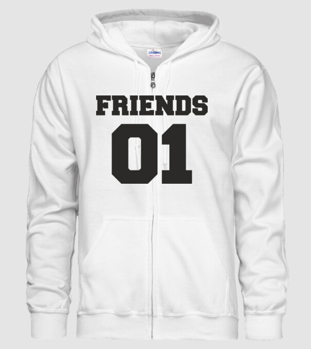 Friends 01 model alb pe tricou