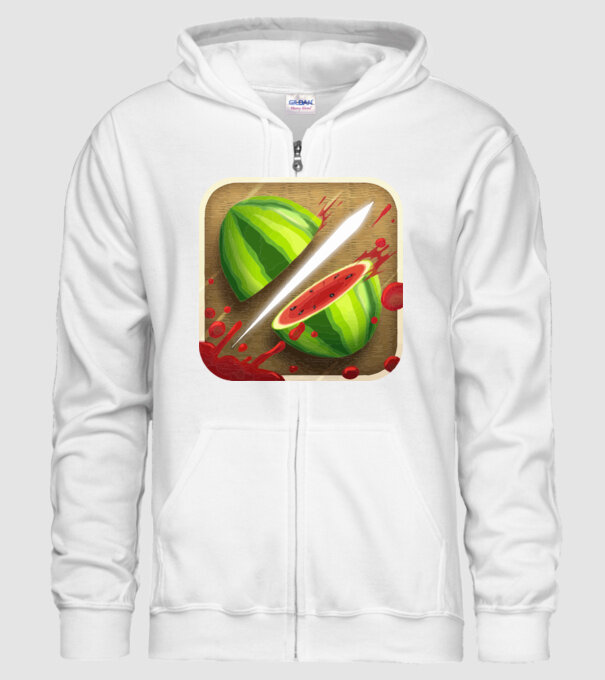 Fruit Ninja Icon model alb pe tricou