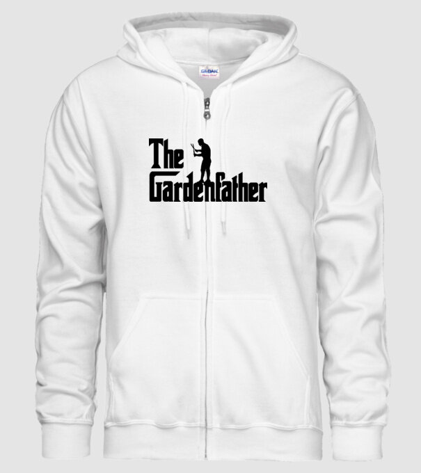 The Gardenfather model alb pe tricou