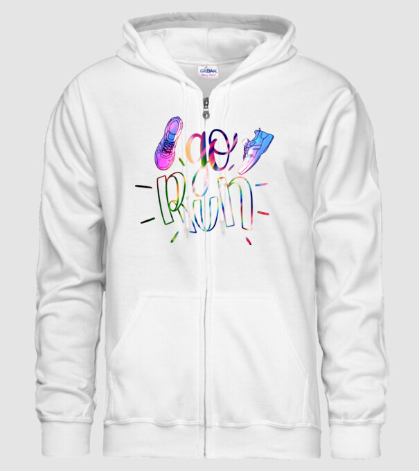 Go run holo model alb pe tricou