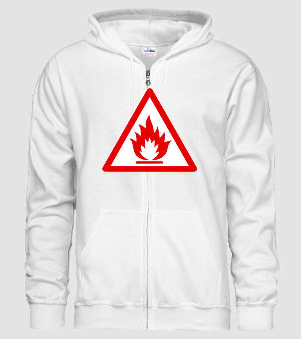 Inflamabil model alb pe tricou