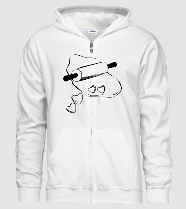 Inimă Frământată model alb pe tricou