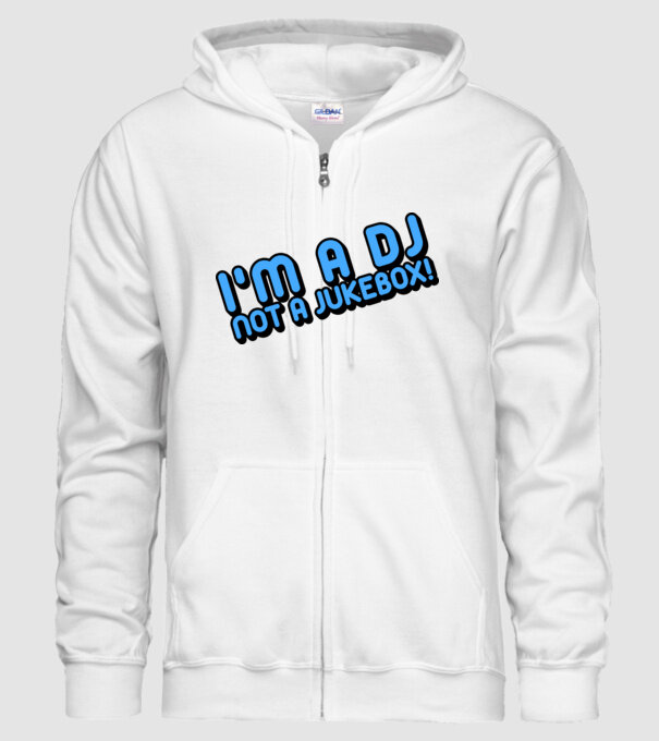 'I''m a dj, not a jukebox!' model alb pe tricou