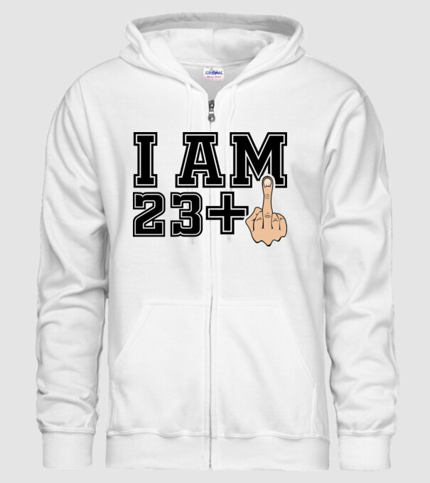 Funny Birthday I am 23 model alb pe tricou