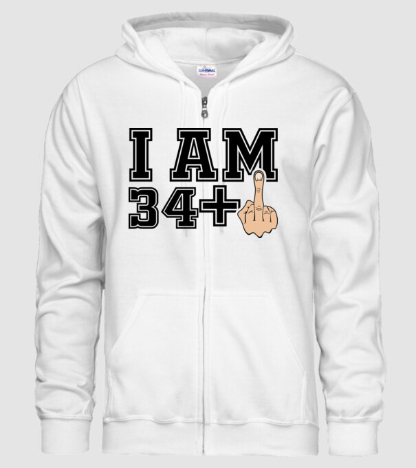 Funny Birthday I am 35 model alb pe tricou