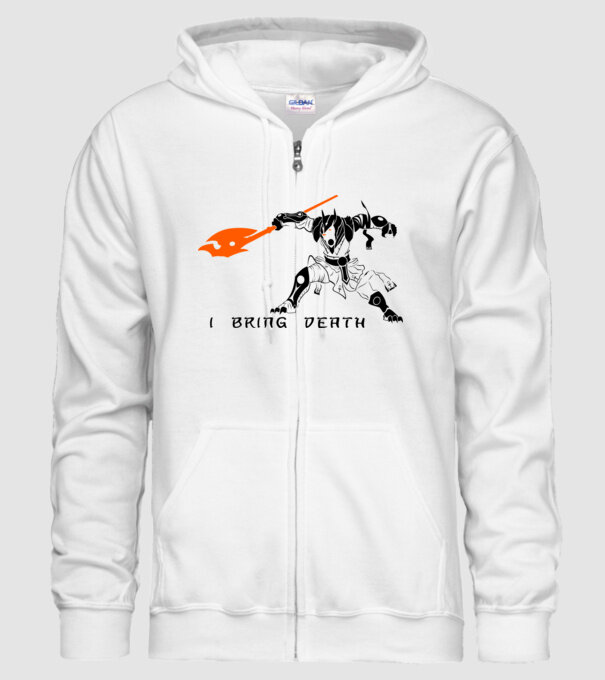 I bring death model alb pe tricou