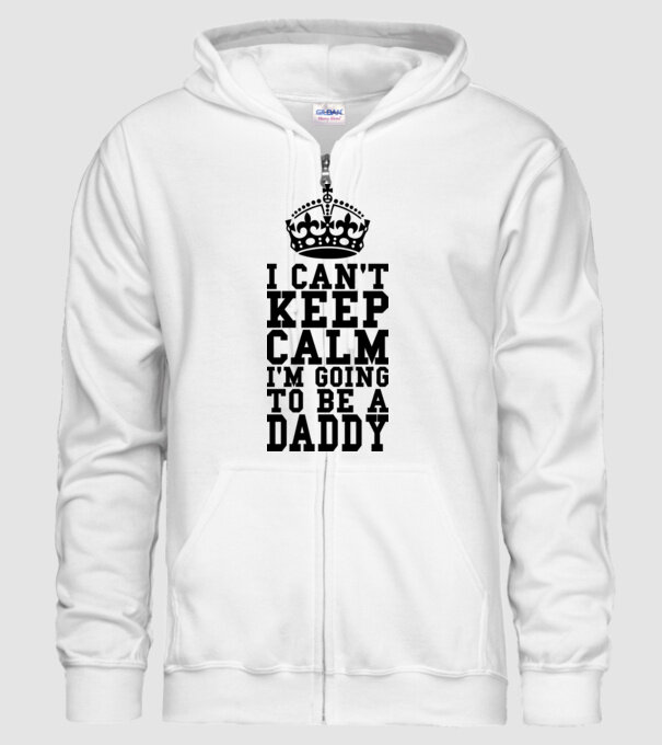 'I can''t keep calm, I''m going to be a daddy' model alb pe tricou
