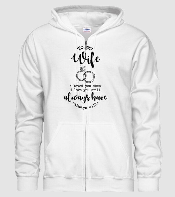 I loved you then i love you still wife model alb pe tricou