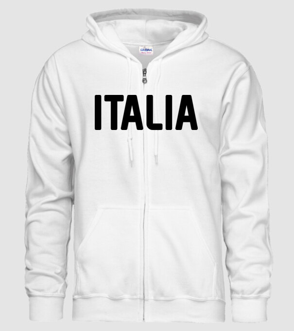 Italia model alb pe tricou