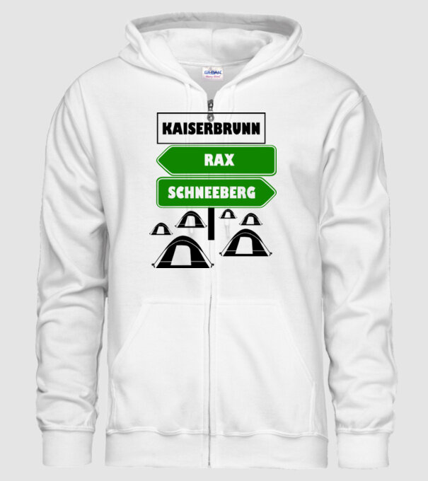 Kaiserbrunn model alb pe tricou