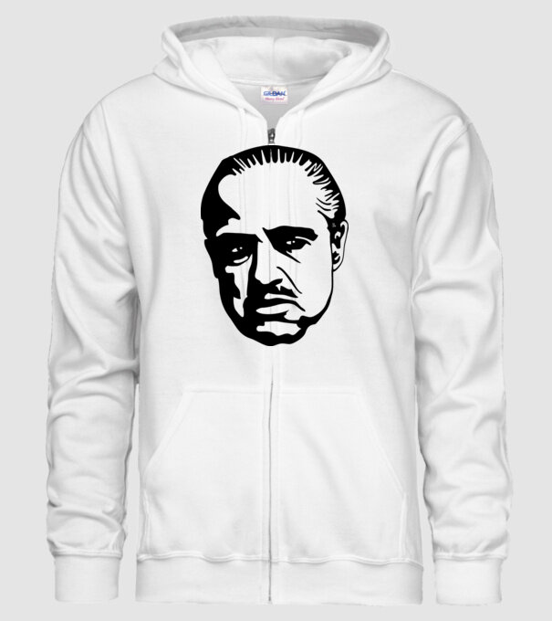 Godfather model alb pe tricou